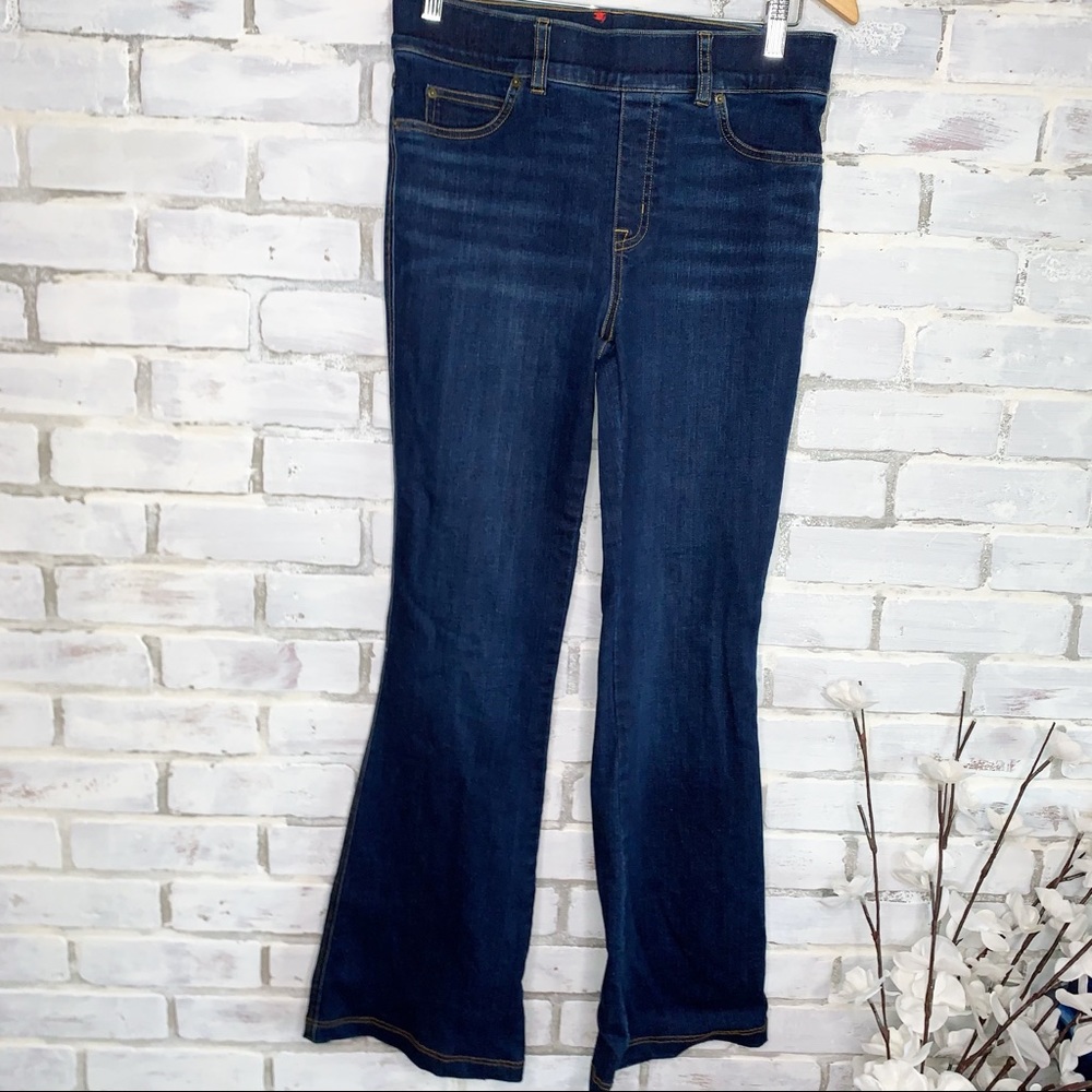 SPANX | Shapewear Blue Denim Flare Jeans Medium - Picture 2 of 14